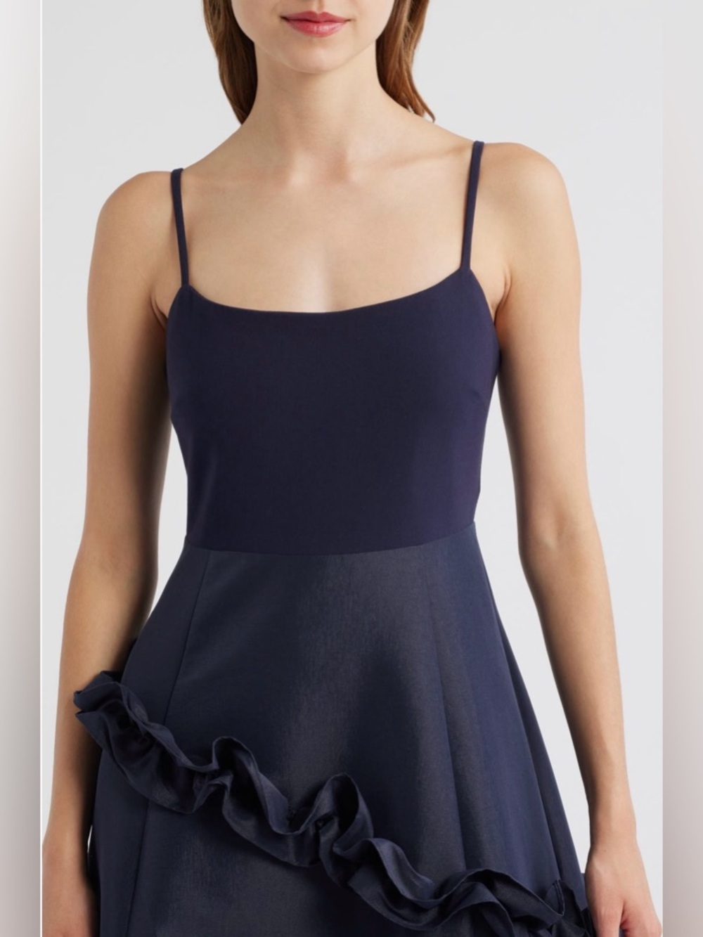 LIKELY - Alissa Ruffle Ballgown Navy Size 10 - Picture 5 of 16